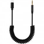 Wholesale Lightning Cable to 3.5mm Aux Auxiliary Cable for Headphone, Car Cord (Black)